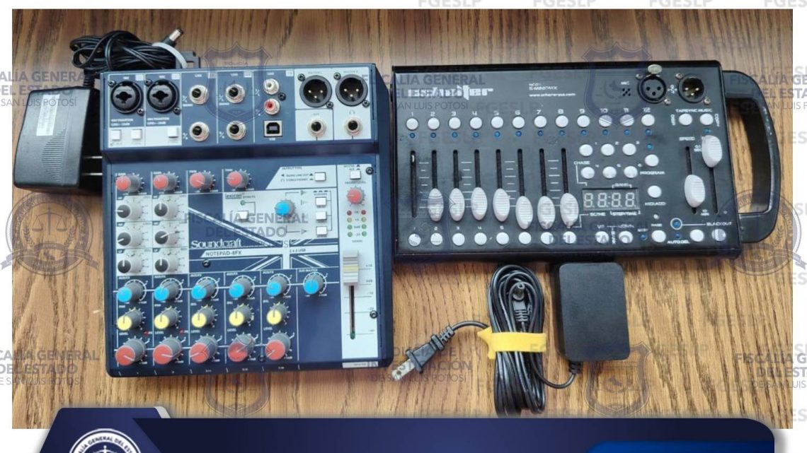 PDI RECUPERA EQUIPO DE SONIDO Y LUCES REPORTADO COMO ROBADO EN RIOVERDE