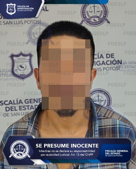 FISCALÍA DE SLP CAPTURA A HOMBRE REQUERIDO POR VIOLENCIA FAMILIAR Y DAÑOS POR INCENDIO
