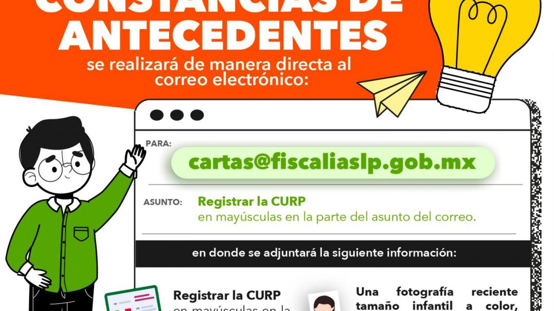 FGESLP MANTIENE TRÁMITE DIGITAL TEMPORAL PARA CONSTANCIAS DE ANTECEDENTES PENALES