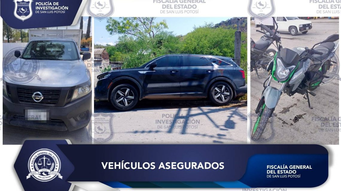 POLICÍA DE INVESTIGACIÓN ASEGURA TRES VEHÍCULOS CON IRREGULARIDADES EN DIFERENTES MUNICIPIOS