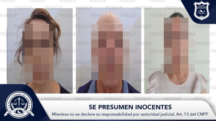 DOS MUJERES Y UN HOMBRE FUERON DETENIDOS POR FGESLP AL SER SEÑALADOS POR EL DELITO DE FRAUDE ESPECÍFICO