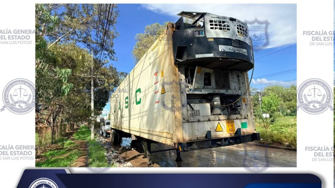 PDI ASEGURA PORTA REMOLQUE CON REPORTE DE ROBO EN LA CAPITAL DE SLP